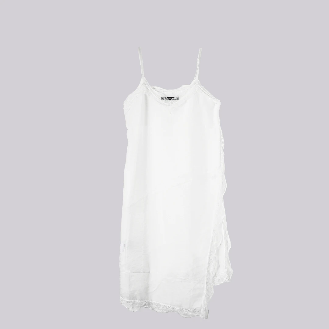 WKk  不规则吊带蕾丝裙