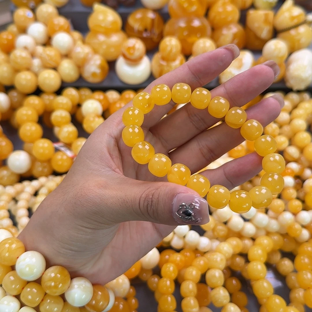 蜜蜡未镶嵌珠宝奇石同料12mm