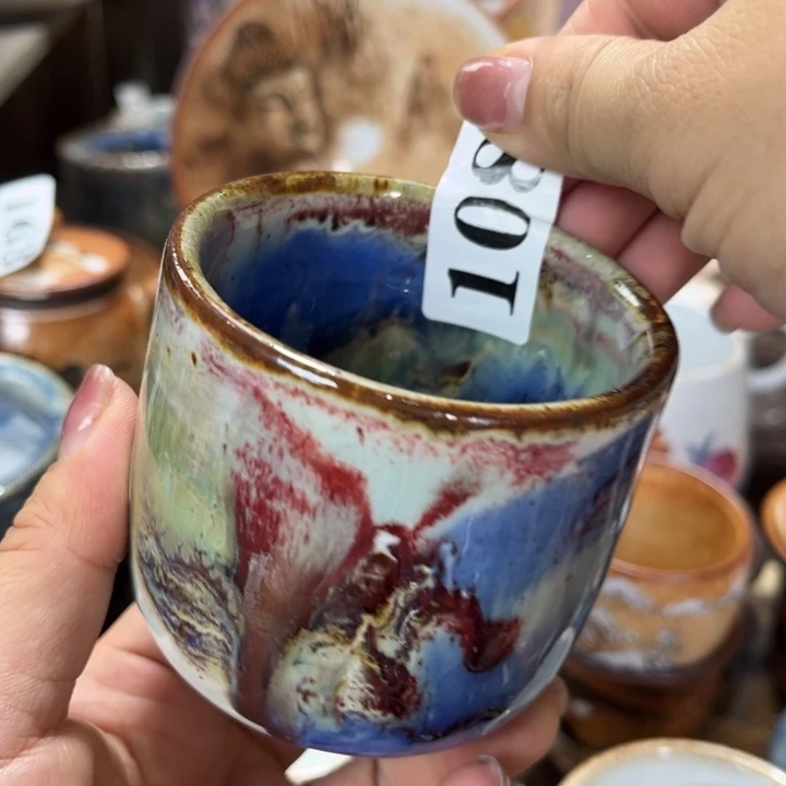 其他全手工柴烧志野杯108
