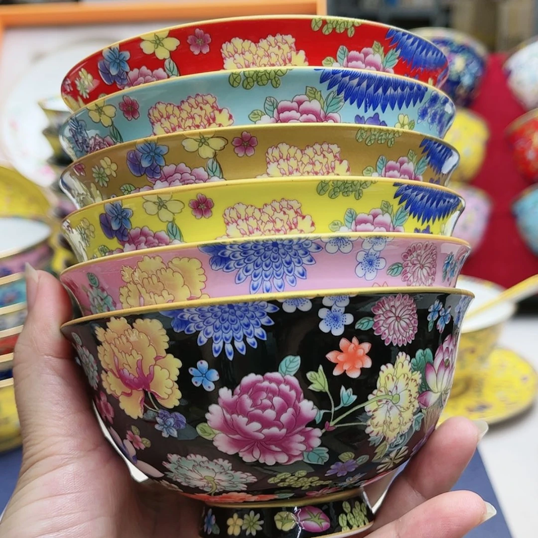 【闪购商品】珐琅4.5寸6个…………