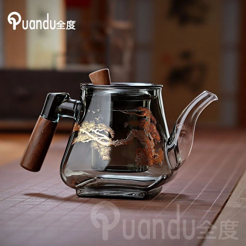 加厚玻璃耐高温中式泡茶壶可自滤茶水分离办公室泡茶器