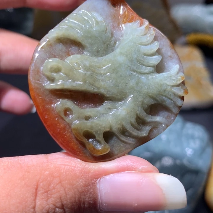 翡翠未镶嵌颈饰保真天然a货翡翠