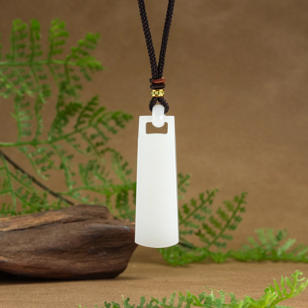 【左氏珠宝】心动专属1873 18k和田玉秤砣秤心如意吊坠挂坠