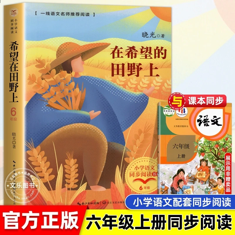 在希望的田野上晓光著六年级上册必读课外书小学语文课本同步阅读