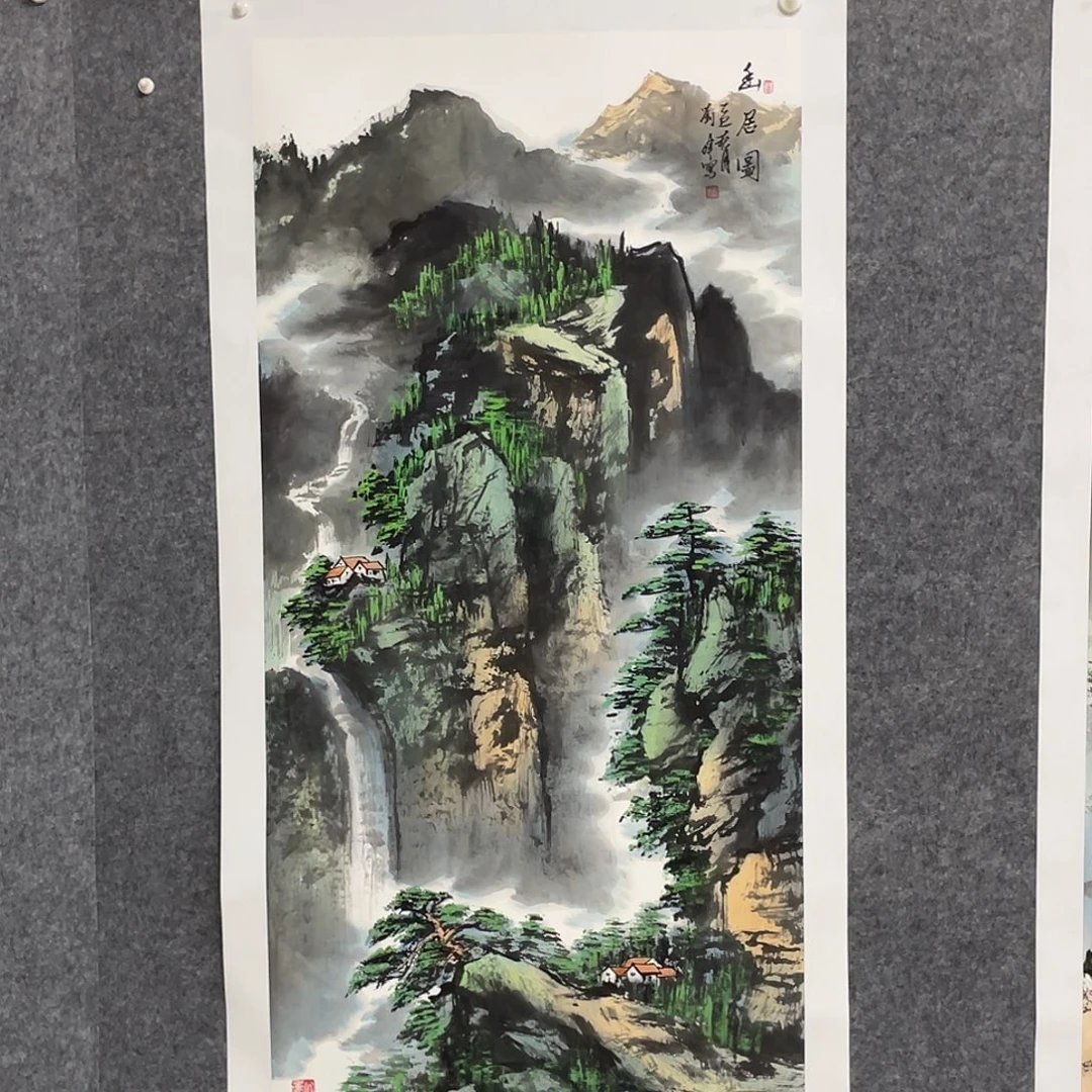 国画四尺138.69画芯 捡漏