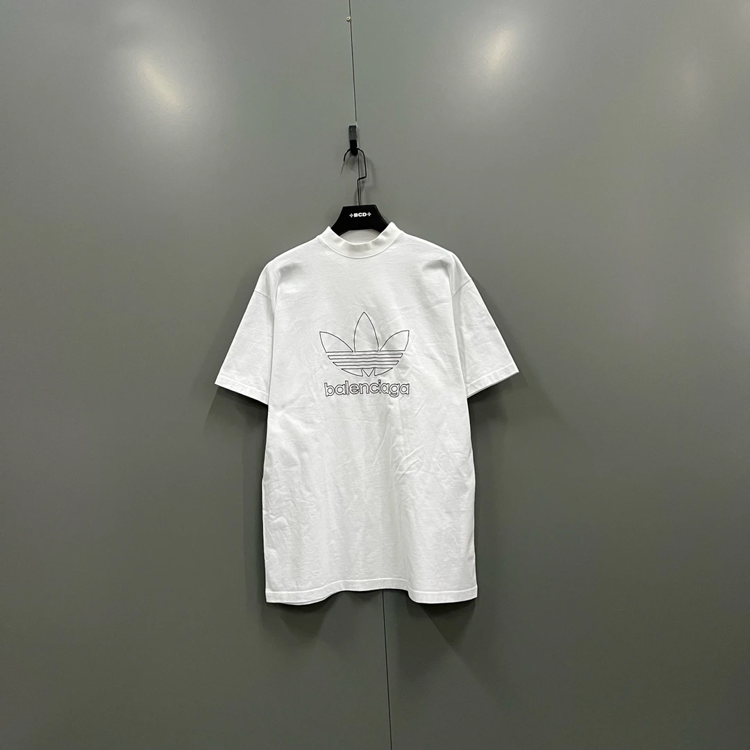 99新 Balenciaga/巴黎世家 (ll) 白色正面logo短袖 1码/018241