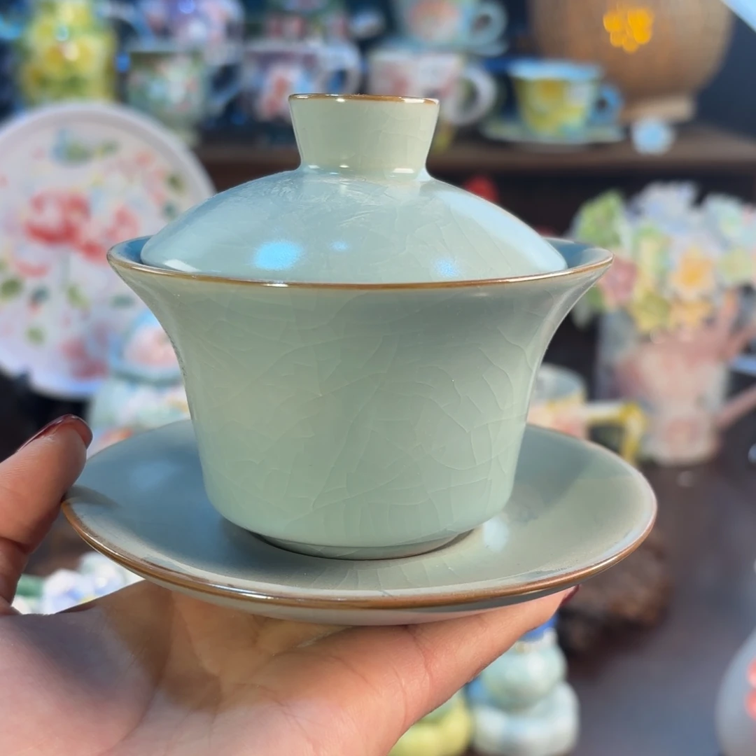 景德镇手绘高温釉下彩陶瓷茶具