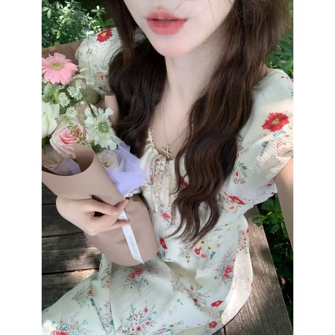 徐秋阳  海棠花裙  夏季新款百搭时尚休闲显瘦连衣裙12939