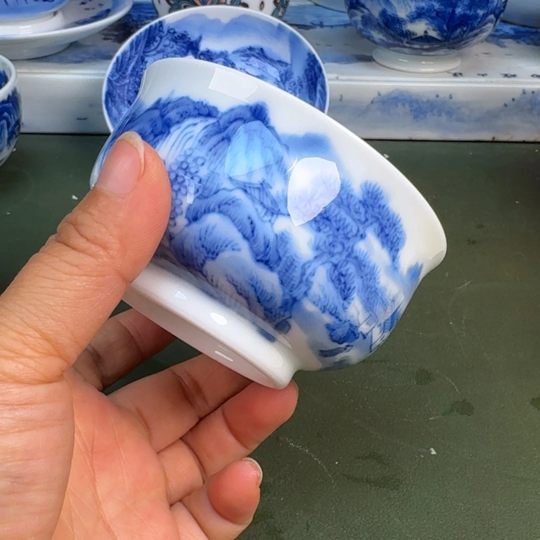 陶景德镇纯手绘茶具圆圆267