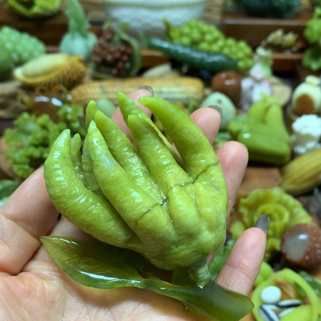 未镶嵌蛇纹石玉手把