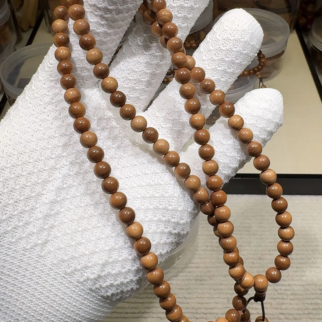 檀香木手串/手链药香甜凉梅子韵0.7横纹