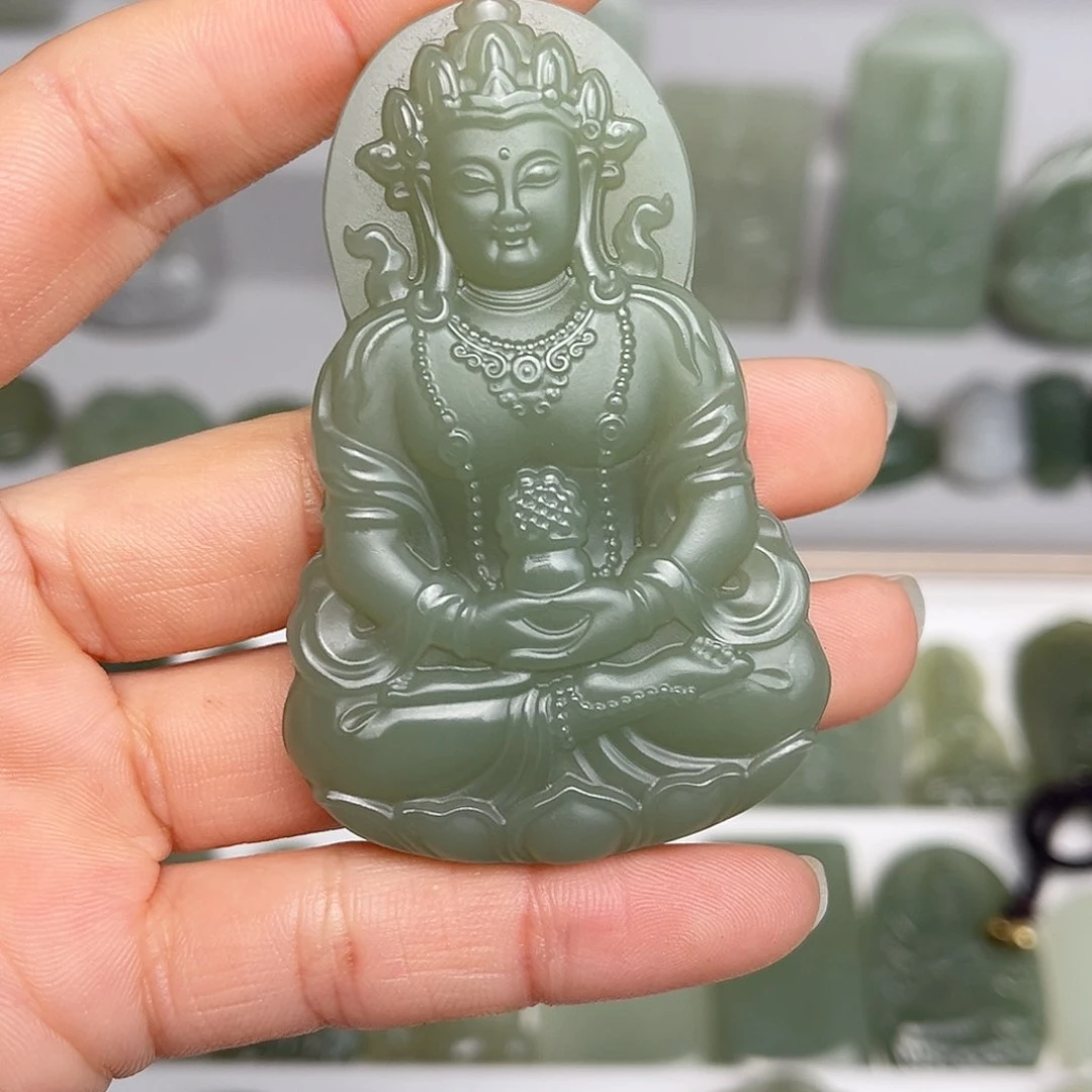 和田玉颈饰未镶嵌磨*