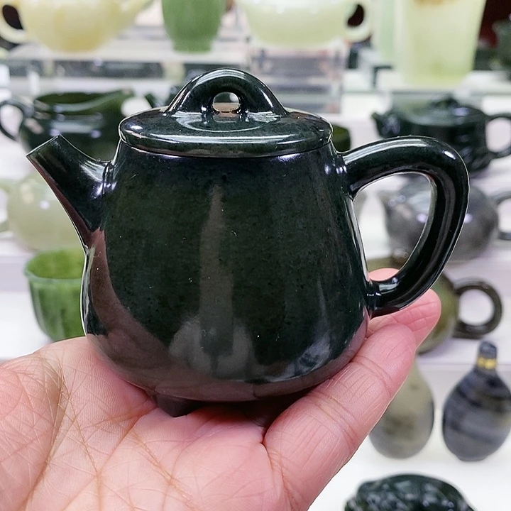 未镶嵌和田玉挂件茶壶150m l