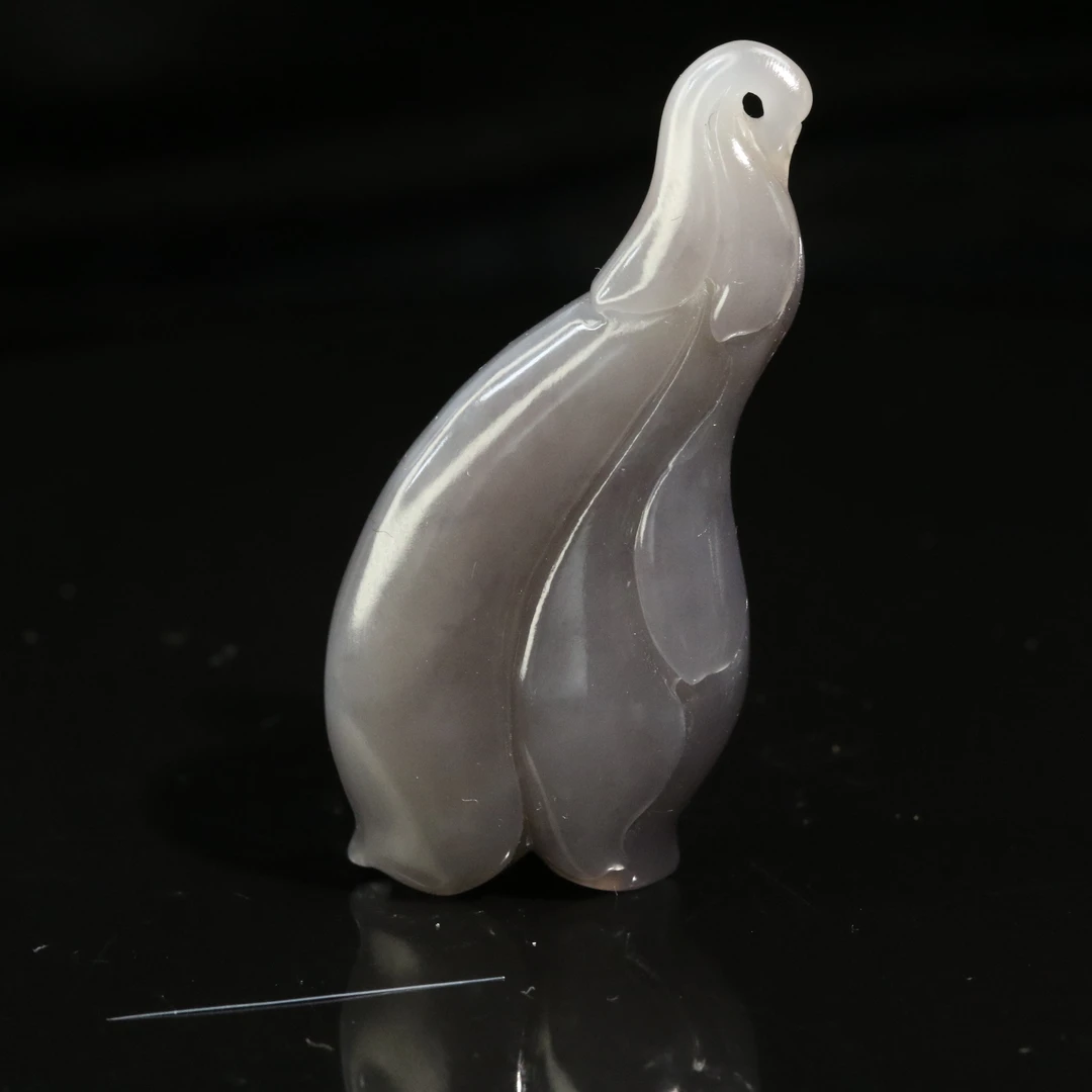 8和田玉浓烟紫吊坠/800789保利厦门拍卖