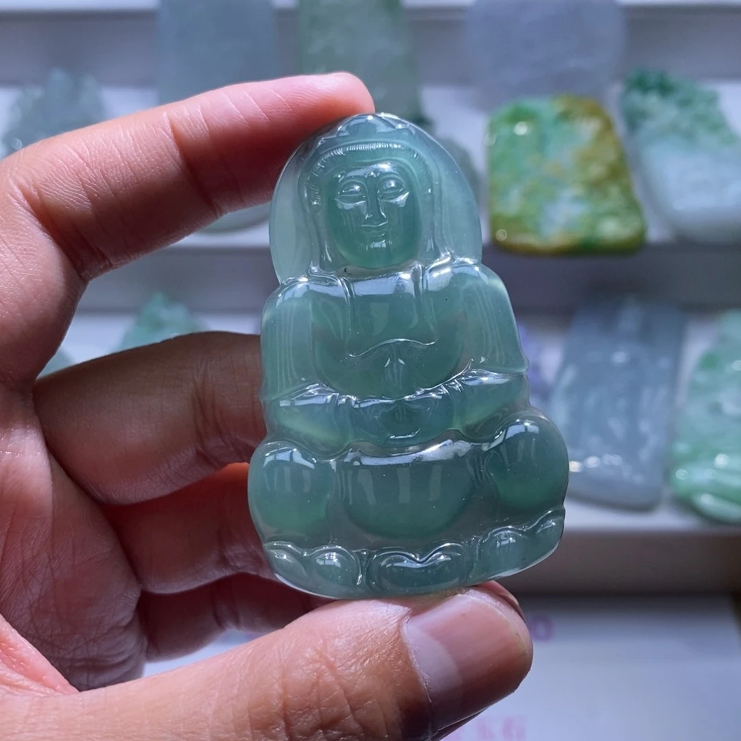 【闪购商品】翡翠颈饰未镶嵌观音