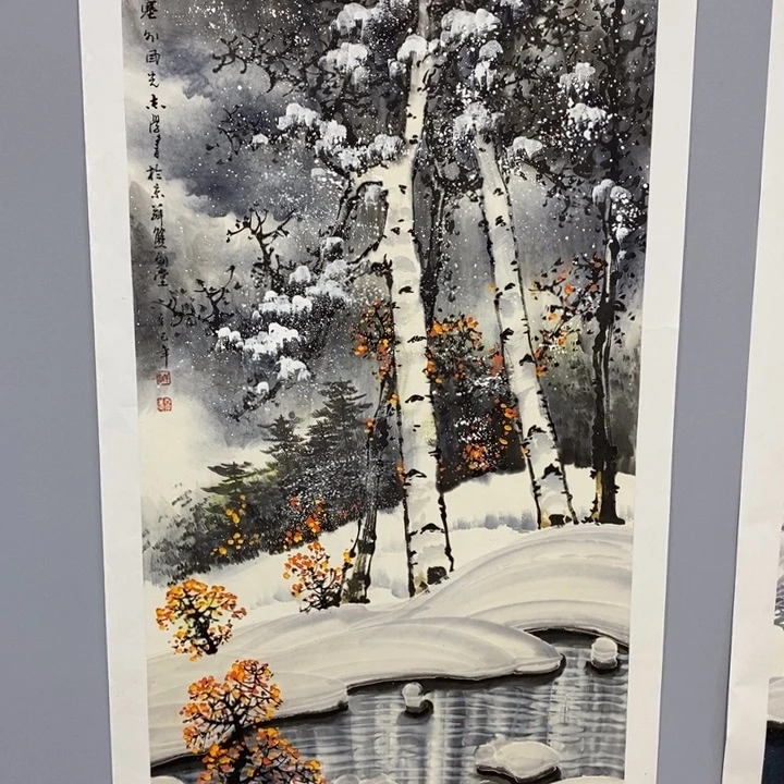 岩*手绘作品等多种形式进行