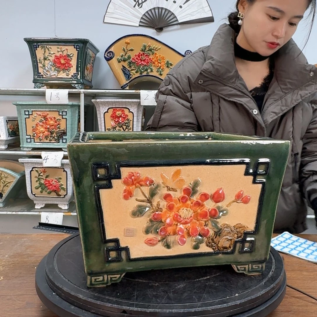 红陶青***f石湾盆300