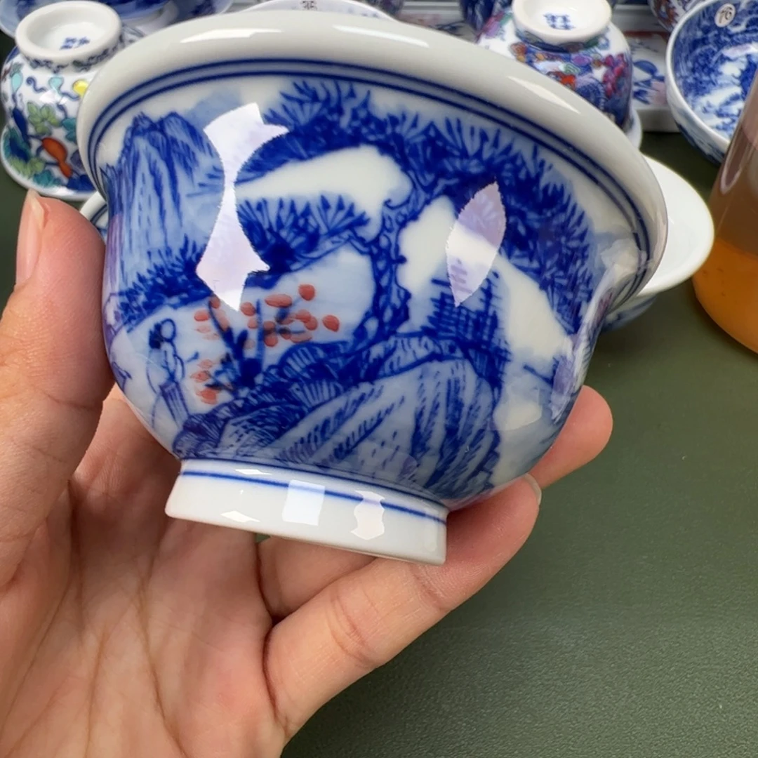 景德镇纯手工纯手绘茶具木木66