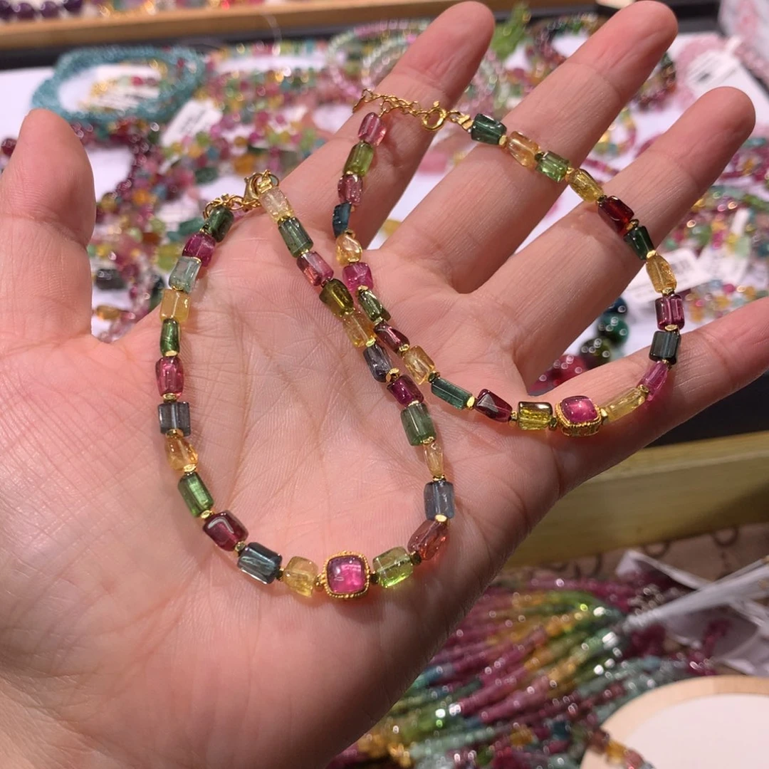 未镶嵌手链碧玺多样性发其一