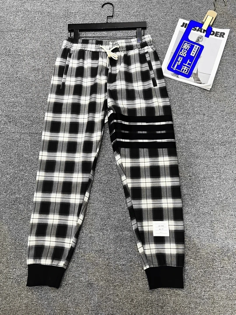 1816男士春款高品质简欧百搭时尚织带卫裤