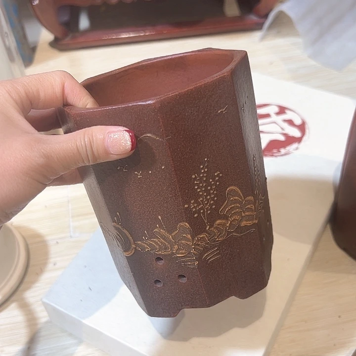 紫砂中古工艺品摆件