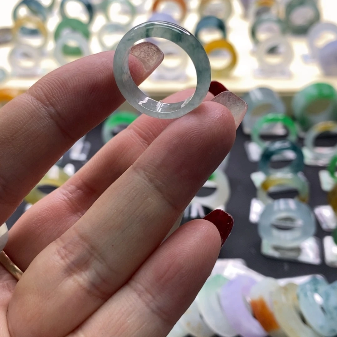 翡翠戒指未镶嵌拍****馆翡翠戒指14