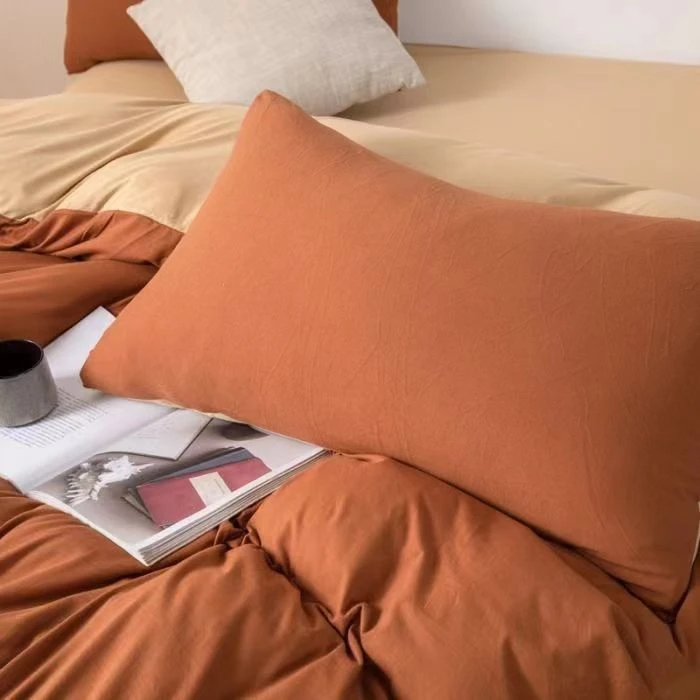 188-1福利床上用品出口尾单微瑕工厂广告补贴四件套纯棉枕套纯色