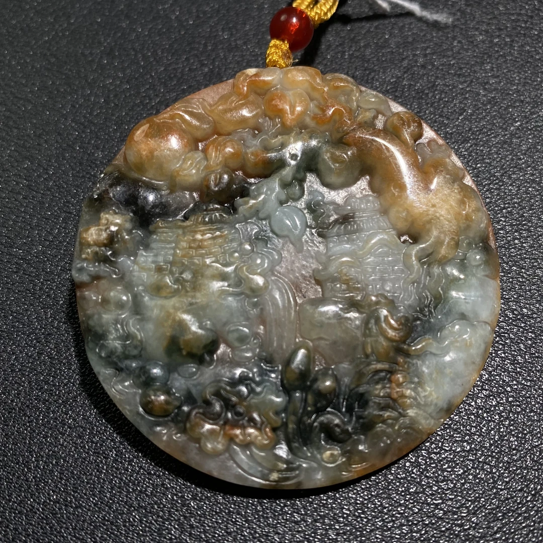 翡翠 山水牌子 M  93135