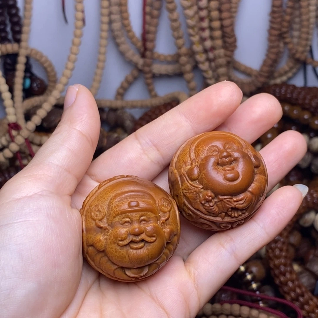 山***子手串紫金鼠瑕疵款橄榄手球35尺寸