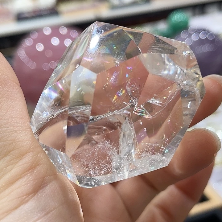 未镶嵌水晶珠宝半成品白阿赛