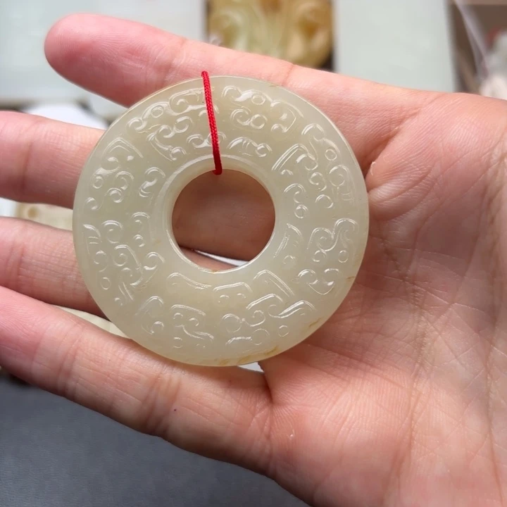 再***8和田玉未镶嵌挂件