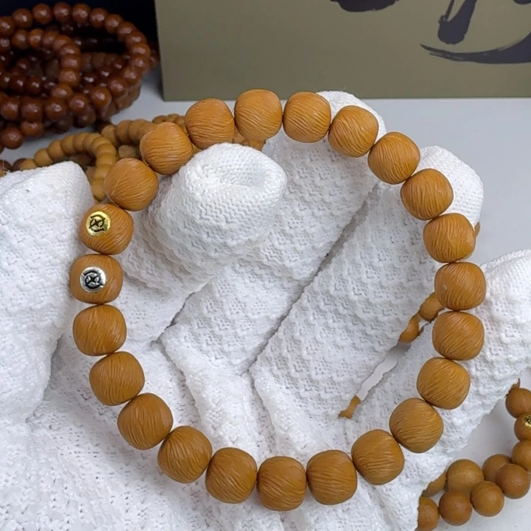 猴头核桃手串10.2战斗瑕纯手工丝袜 金银双标