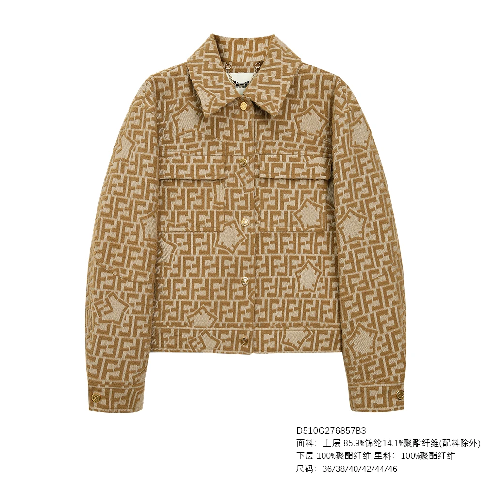 FENDILOR小怪兽25年秋冬款女士外套 D510G276857B