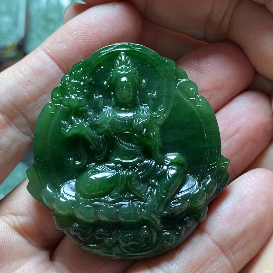 和田玉（碧玉）未镶嵌挂件