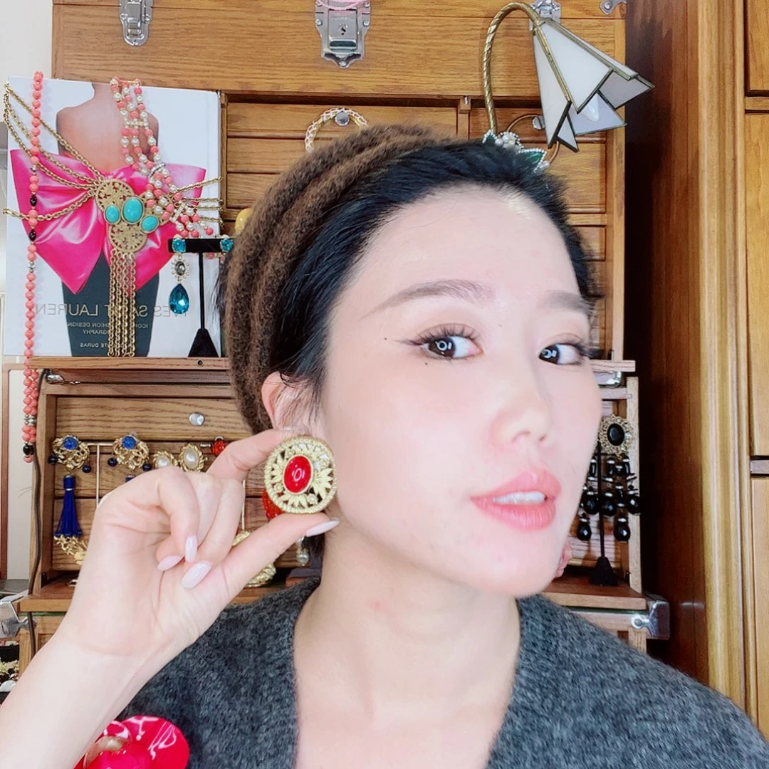 合成碳硅石铜合金中古耳夹