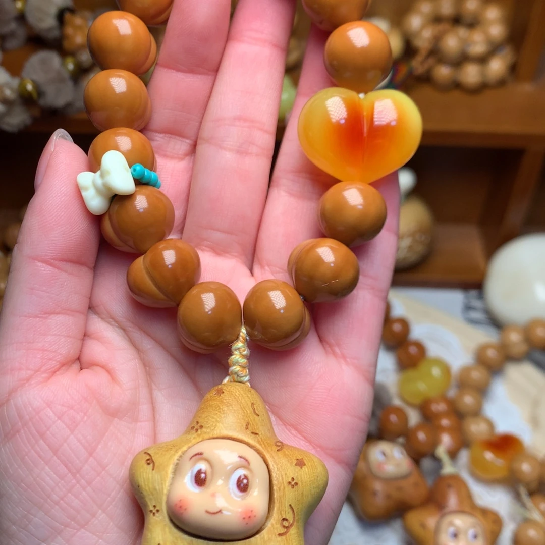 吊坠猴头核桃16玻璃底定制