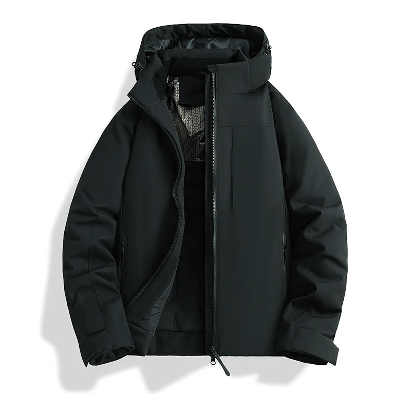 2025年新款石墨烯户外保暖运动连帽上衣外套 可拆卸空，庞博