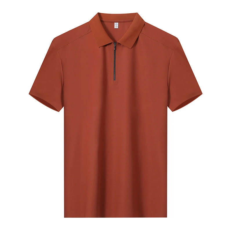 25年夏季男士翻领拉链款翻领T恤