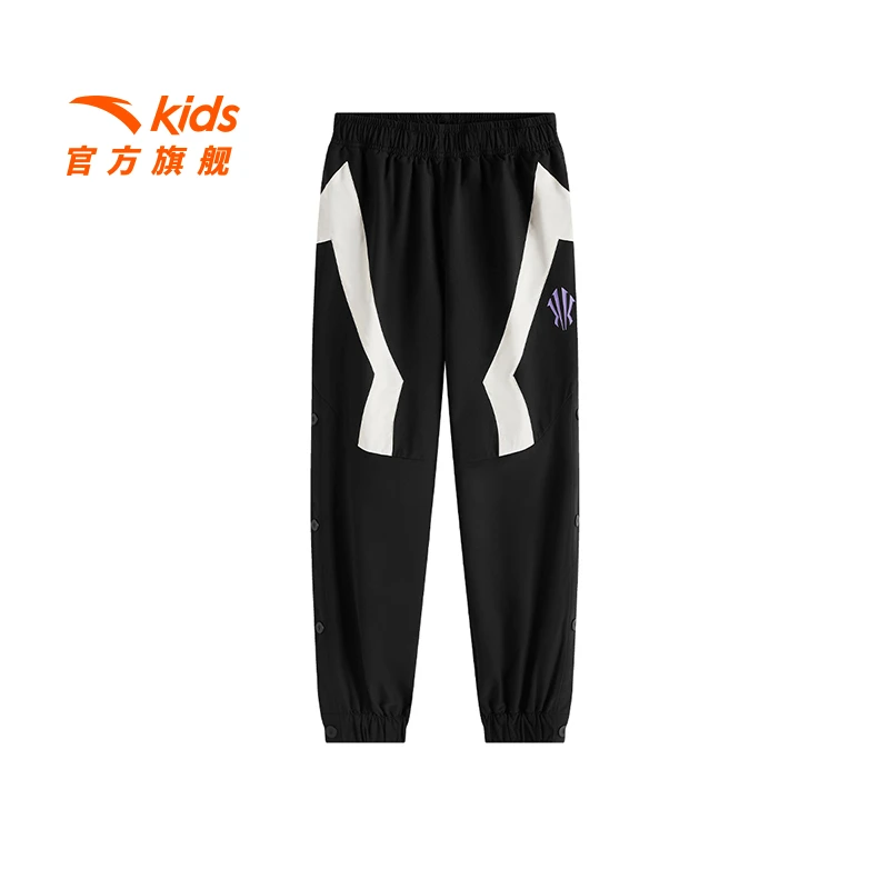 安踏儿童男大童运动长裤25新款舒适亲肤青少年篮球运动裤1503N
