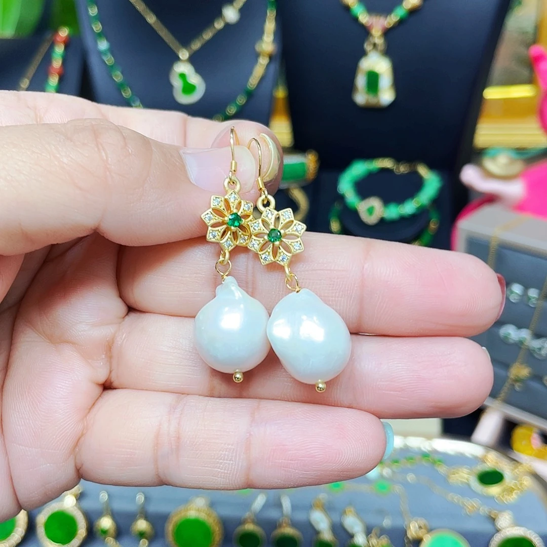 耳饰未镶嵌淡水珍珠耳饰