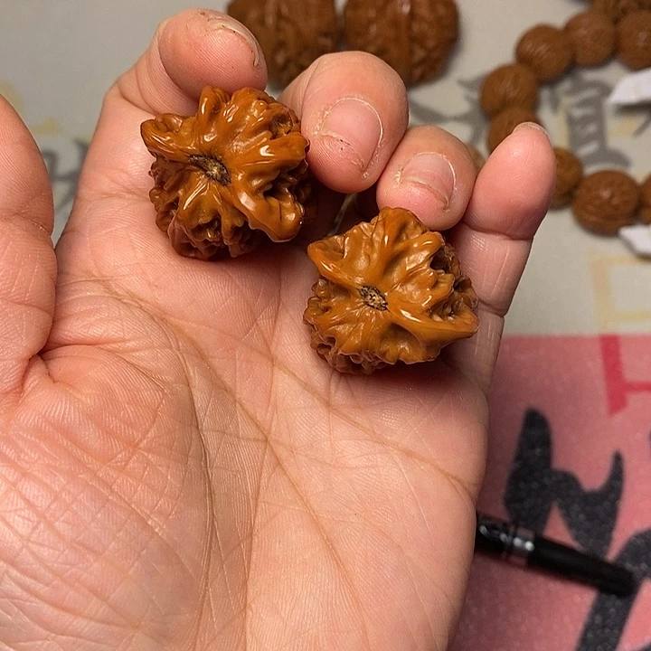 ****哲文玩核桃把件小鸳鸯