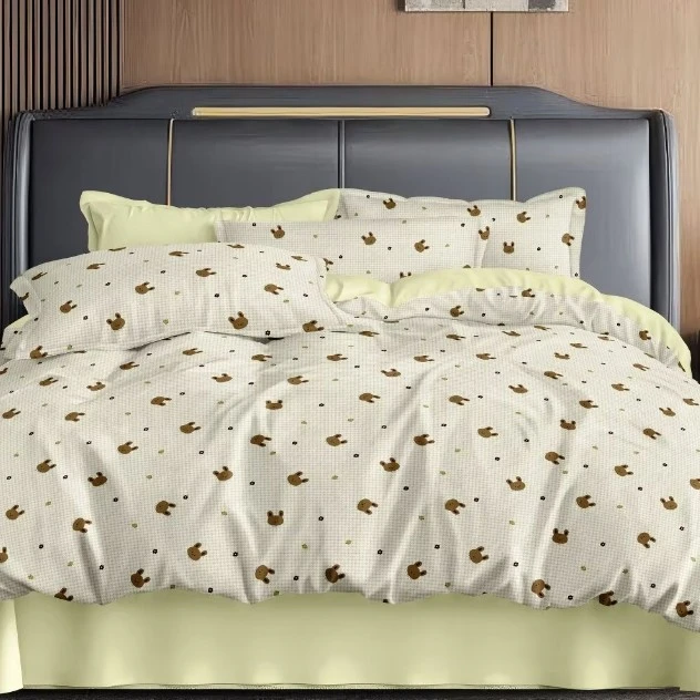 （兔头栗栗）200*230卡通款纱布舒适透气床单