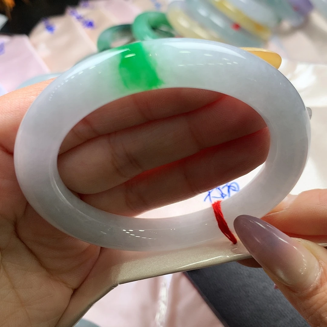 翡翠未镶嵌手镯57.2圆