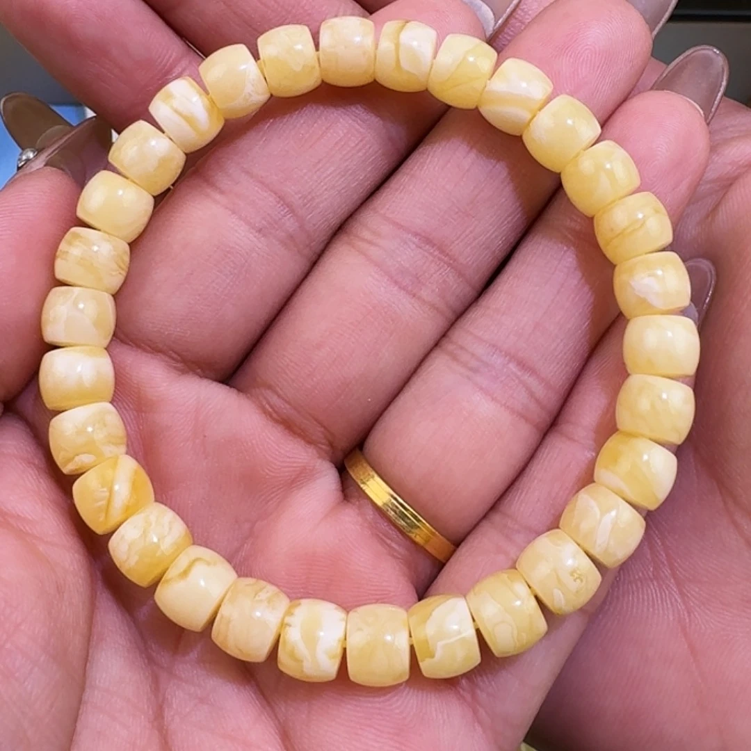 琥珀未镶嵌裸石8.6精工直切