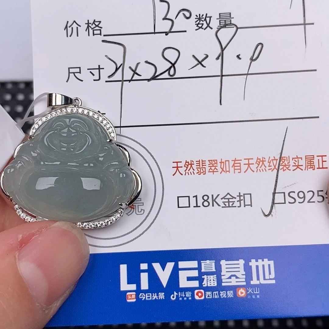 翡翠银S925镶嵌颈饰