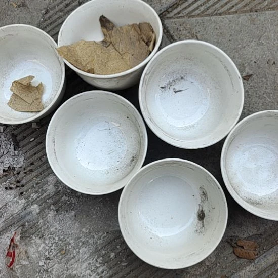 瓷发六个米饭碗口径11