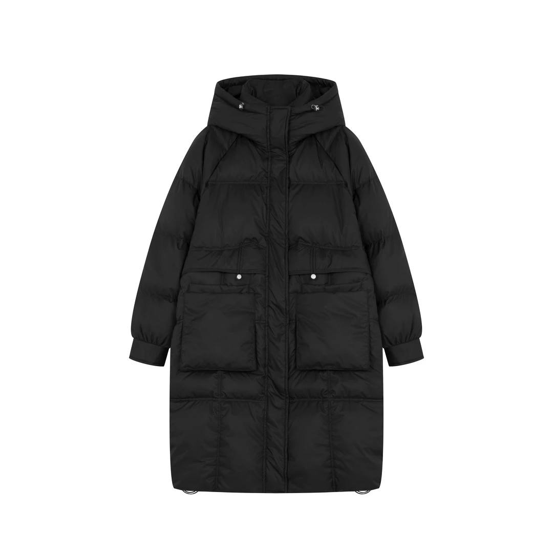 XWI/欣未【轻休闲绗线双层口袋设计感羽绒服】23年冬季新款0302