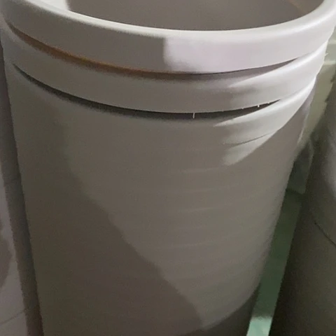 树脂球根盆3号灰白无托5个