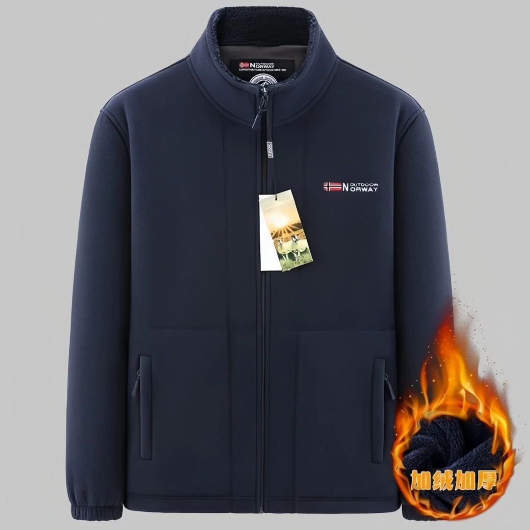 【加绒加厚】冬季加厚摇粒绒外套男户外防风抗寒加绒卫衣保暖抓绒