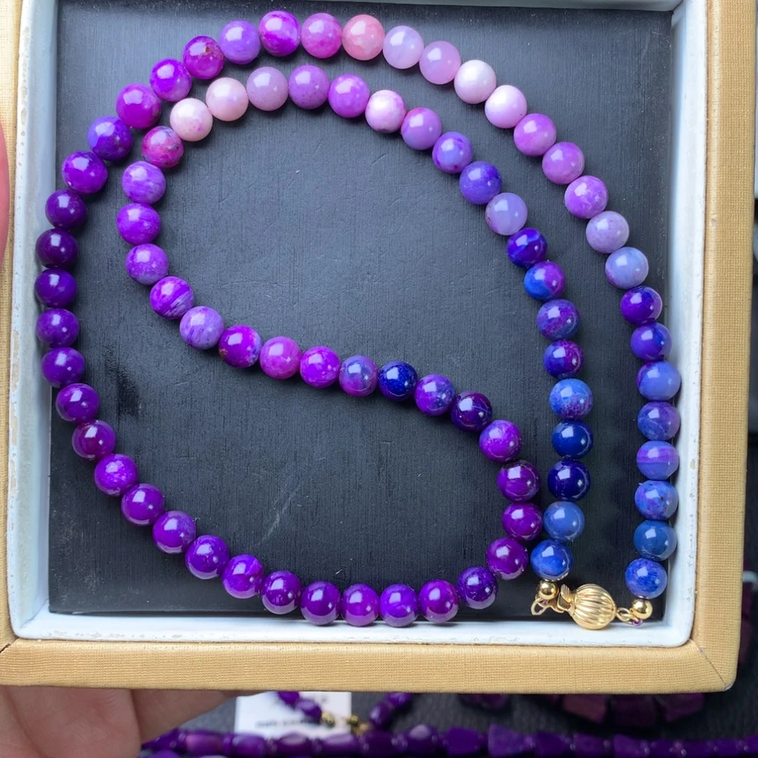 苏纪石（舒俱来）18K金镶嵌项链